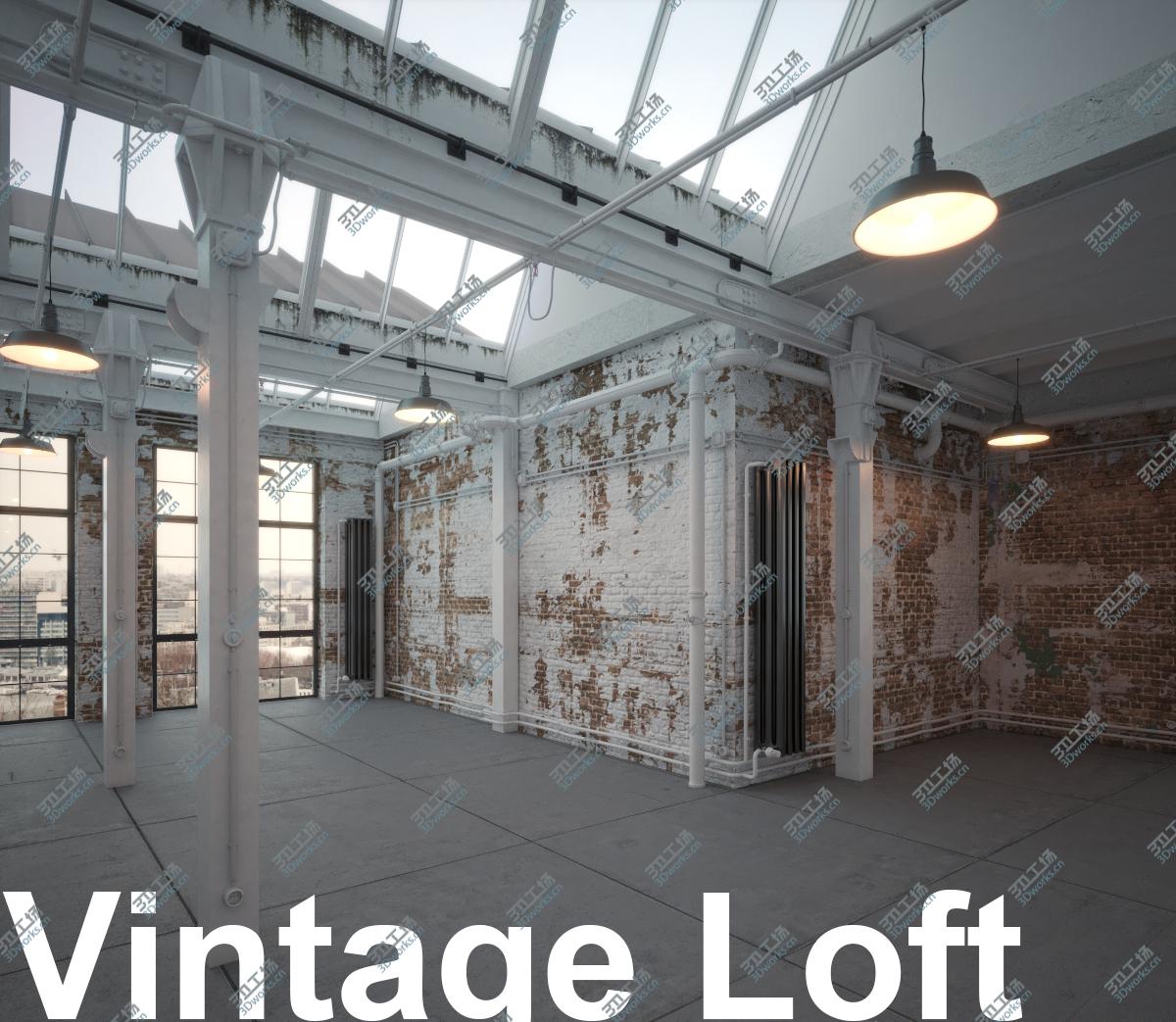 images/goods_img/20210313/Old vintage industrial Loft Studio Apartment with brick walls model/1.jpg